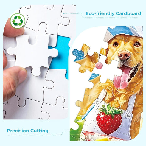 Nitktaia 300 Adults,Summer 8-10,Challenging Gifts,20.5 15 Pieces Puzzles for Dog Pool Party & Food Puzzle,Large Puzzles