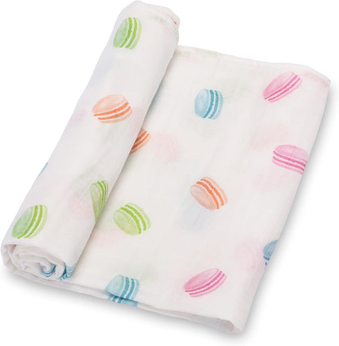 Swaddle Blanket, 100% Organic Cotton, Soft Muslin 47 x 47 Inches, Neutral Baby Blanket for Boys and Girls