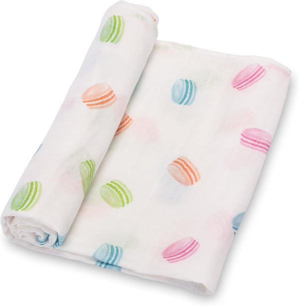 Swaddle Blanket, 100% Organic Cotton, Soft Muslin 47 x 47 Inches, Neutral Baby Blanket for Boys and Girls