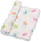 Swaddle Blanket, 100% Organic Cotton, Soft Muslin 47 x 47 Inches, Neutral Baby Blanket for Boys and Girls