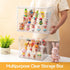 2 Pack 3 (2, Acrylic Display Cases for Collectibles, Clear Display Case for Figures, Tier Display Shelf Boxes Miniature