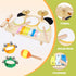 Set, 1-6, Kids Drum Montessori Musical Instruments for Toddlers Wooden Toys Montessori Music Table, Xylophone Drum Kit