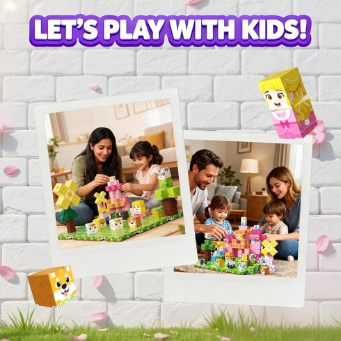 powerful xishan 150 3+, 4 PCS Magnetic Blocks, Magnetic Building Blocks Cubes, Princess Magnet Toys for Kids Ages