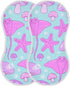 tplaotee 22x11in Ocean Animal starfishes Purple Pink Cotton Baby burping Cloths Easy Care Baby wash Cloth for Unisex