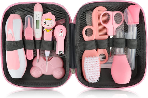 Baby Healthcare and Grooming Kit | 26 in 1 Portable Baby Safety Care Set with Hair Brush, Comb, Nasal Aspirator,