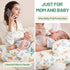 AMASKY Nursing Pillow, More Support for Mom and Baby, Removable Cotton Cover and Colorful Animal Patterns, Machine