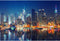 New York City Skyline Art 1000 Pieces Jigsaw Puzzles, DIY Educational Brain Challenge Games for Adults Kids