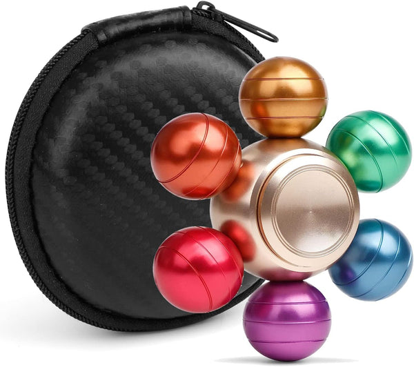 Cool Magic Orb Fidget Ball Spinner Toys, Metal, Stress Hand Finger Spinner, Stainless Steel Fidget Toys for Kids Adults