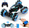 1:12 RC Stunt Car, 2.4GHz 4WD Gesture Sensor Toy, Double Sided Rotating Off Road Vehicle with Lights Music for Boys &