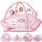 Baby Gym Play Mat, 8-in-1 Tummy Time Mat & Ball Pit with