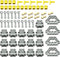 67pcs Technical Parts Engine Kit - Includes Cylinder, Piston, Connecting Rod, Pin