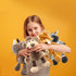 8 Pieces Jungle Animal Plush Toys Set - 11 Inch Lion, Elephant, Zebra, Giraffe, Tiger, Monkey, Rhino, Hippopotamus