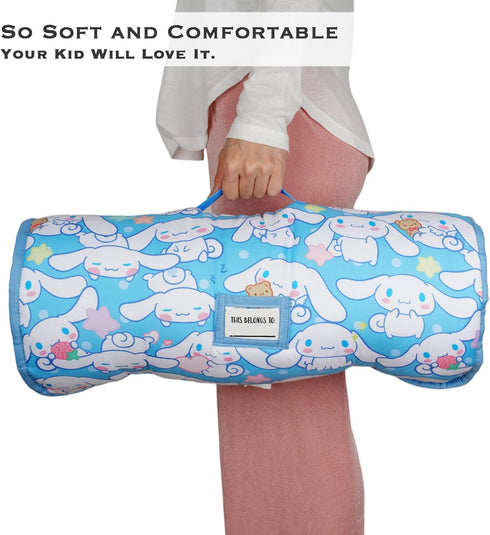 Juju Blue Kawaii Nap Mat - Kawaii Stuff Toddler Nap Mat - Nap Mats for Preschool - Kids Sleeping Bag - Kawaii