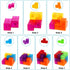 Magnetic Building Blocks, Magic Magnetic 3D Puzzle Cubes, Set of 7 Multi Shapes with 54 Guide Cards for Intelligence