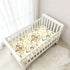 miaozhen 1 Pack 52x28 Cotton Baby Crib Sheets Ultra Soft Spring Retro Flower Butterflies Toddler Cirb Bedding Cover