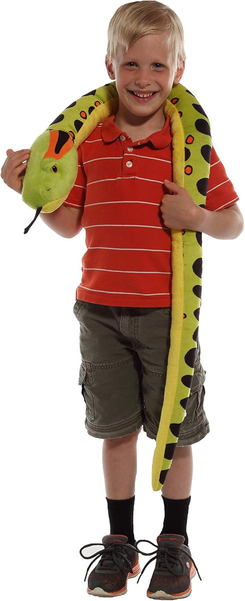 Wild Republic Anaconda Plush Stuffed Animal, 54 inches Snake Toy, Gifts for Kids