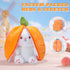 MIAODAM 10-Inch Cuddly Bunny Stuffed Animal, Kawaii Plush Rabbit Doll with Carrot Strawberry Pillow for Baby