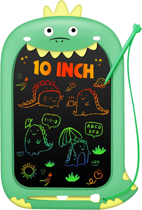 Toddler Toys Age 1-2 - 10IN Drawing Tablet Doodle Board for Kids, Learning Toys for Ages 1-8, Travel Games