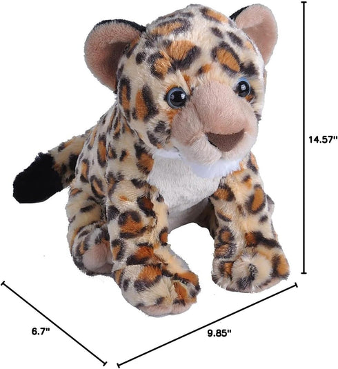 12" Wild Republic Leopard Cub Plush, Stuffed Animal, Plush Toy, Kids Gifts, Cuddlekins