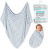 Swaddle Blankets for Newborns, Soft & Breathable Baby Blanket, Neutral Receiving Blankets for Boys & Girls - Mint