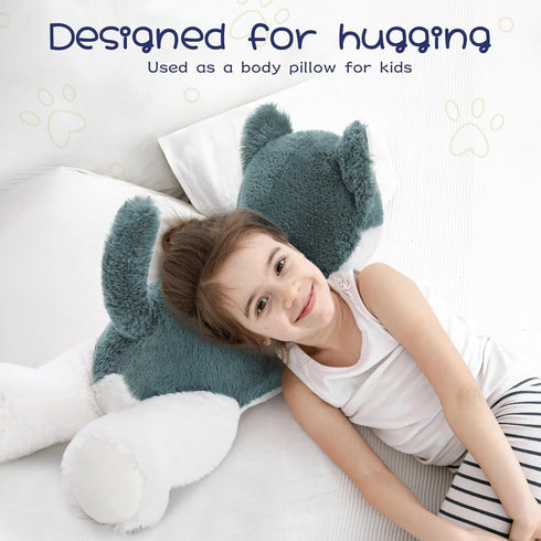 Giant 30" Husky Stuffed Animal | Large Plush Dog Toy | Cuddly Big Husky Puppy Pillow Gift for Kids