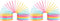 Slinky Extreme Rainbow, Large Plastic Fidget Toy, 9-inch Tall, 7-inch Wide, Retro