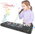 37 3-6, 3 4 5 6 Kids Piano Keyboard, Key Portable Electronic Piano for Kids Age Piano Keyboard with Microphone Musical