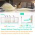Ugotfeels 2 Breastmilk Storage Container with L Shaped Dividers to Flatten Standing Breast Milk Bags in Organizer Bins