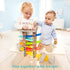 1-4 2 6 TOP BRIGHT Wooden Car Ramp Race Track Toy for Toddlers Years, Montessori Educational Learning Toy for Year Old