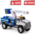 12" 3+ Mighty Fleet Rescue Force Tough Cab Cherry Picker Toy Truck - Realistic Lights & Sounds, Movable Cherry Picker