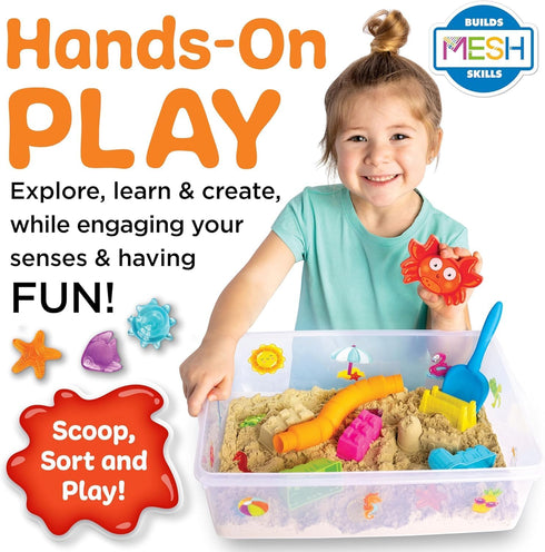 3+) Creativity for Kids Sensory Bin: Beach - Toddler and Preschool Toys, Sensory Box with Toys for Toddlers, Kids Gifts