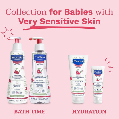 Mustela Baby Soothing Moisturizing Cream - Fragrance-Free Face Moisturizer for Very Sensitive Skin - 1.35 fl. oz. with