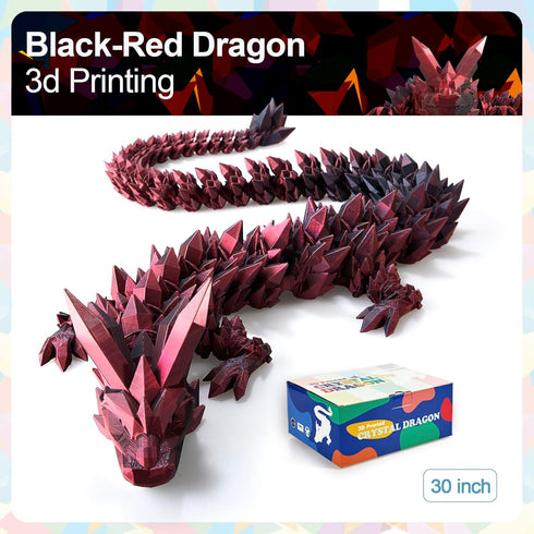 303D 3D 3-D Printed Dragon Large Dragon--Bigger Fidget Toy Gift for Kids, Boys, Girls & Adults,Cool Giant Crystal