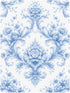 CZXW 52" 28" Blue Floral Botanical Crib Sheets Fitted x Natural Cotton Soft & Breathable for Baby Crib Mattress