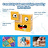 SetWooden 3+ Face Changing Building Block Word Spelling Game Two-Piece Expression Letter Puzzle Cubes Board Game