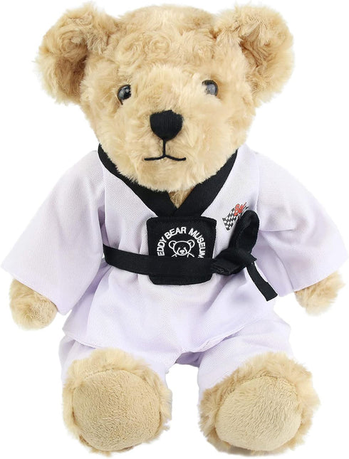 Houwsbaby Taekwondo Teddy Bear Stuffed Animal, Adorable Karate Bear Plush Toy for Kids, 8''