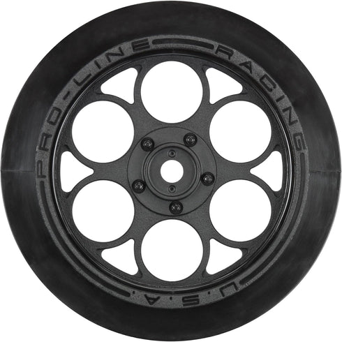 Pro-line Racing Showtime Front Runner 2.2/2.7 Blk FRNT Drag Wheels, PRO280303 RC Tire