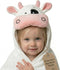 POCASOPA Hooded Towel with Cute Cow Vaquita Design - Rayon Made from Bamboo