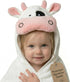 POCASOPA Hooded Towel with Cute Cow Vaquita Design - Rayon Made from Bamboo