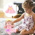 deAO Baby Doll Stroller with 12 Inch Doll, Foldable Stroller Role Play Set with 16 PCS Accessories for Kids