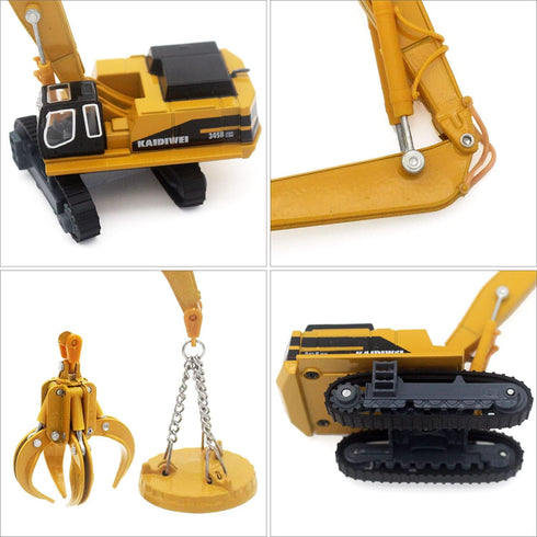 Scale1:87 Tipmant Alloy Die-cast Vehicle Model Toy Material Handling Diecast Crane Engineering Truck Metal Durable Kids