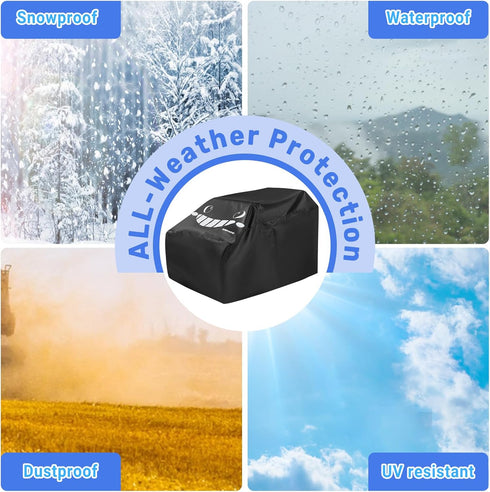 ANPABO Kids Ride On Toy Car Cover, Universal Fit, Black, All Weather Waterproof, Snowproof, UV Protection