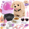 Cleboen 17pcs Robot Dog Toys for Girls Kids Boys 3-6, Realistic Interactive Robot