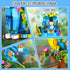 3 1 Set, 412 6 7 8 9 10 11 12+ INSOON in Flower Cat Parrot Butterfly Building Animal Figures Building Toy for Home