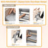 XQIAO Foldable Step Stool for Bathroom Sink - Adjustable Toilet Trainer & Anti-Tip Guard - Kitchen Learning Stool