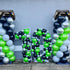 144Pcs Video Game Balloon Arch Garland Kit: Green Black Silver Mylar Balloons for Boys Kids Game On Birthday Party