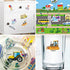 Reusable Sticker Books for Kids - Travel Removable Toddler Vehicle Sticker Books for 3-5 Year Olds, Educational