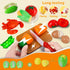 Hayuyuxo 95PCS Playset, Set Kids Pretend Play Kitchen Toys Accessories, Kids Kitchen Stainless Steel Cookware Pots