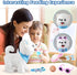 Ylpaprm Samoyed Walking Barking Toy Dog Puppy Toy for Girl Licking Doggy with Leash, Electric Talking Singing Tail Wag