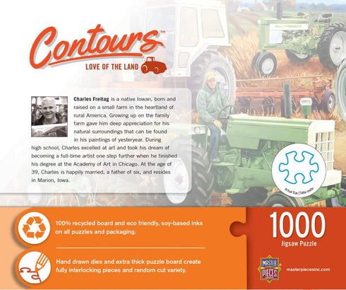MasterPieces 1000 Piece Jigsaw Puzzle - Tractor Shape for Adults, Family, or Youth - 38.5"x26.5"